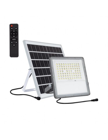 Foco Solar LED 100W Mando Placa Solar - 8