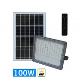Foco Solar LED 100W Mando Placa Solar - 1