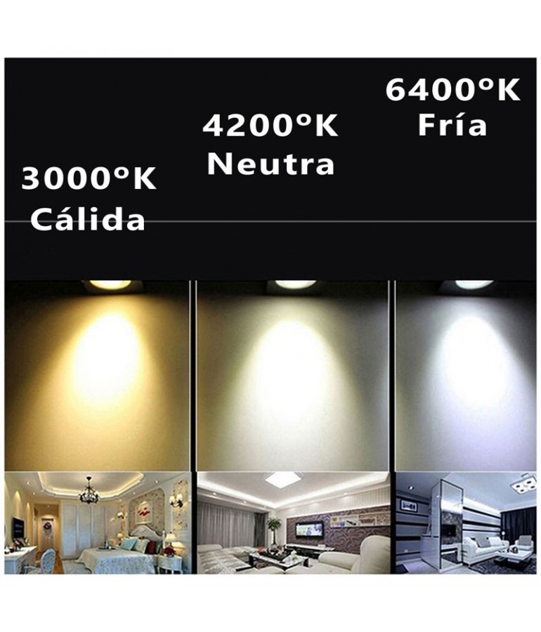 PANEL LED Downlight 6W circular "extra plano"empotrable