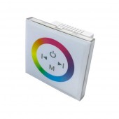 Controlador Pared RGB Dimmer Blanco Táctil empotrar 12-24v - 4