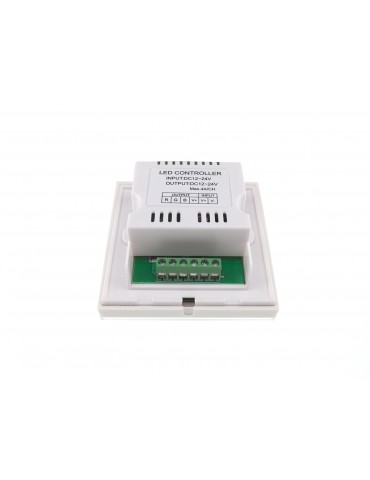 Controlador Pared RGB Dimmer Blanco Táctil empotrar 12-24v - 3