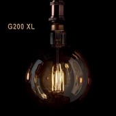 LED VINTAGE RETRO GIGANTE XL G200 8W E27 230V CRISTAL 360°