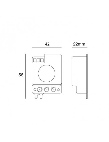 Sensor movimiento microondas ajustable mini - 4