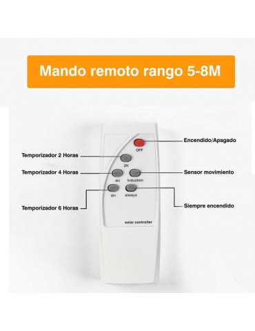 Luminaria Farol Solar LED 60W IP65 Mando y Detector - 4