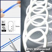 TIRA LED NEON FLEX 12V IP65 BLANCA 6000K - 3