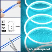TIRA LED NEON FLEX 12V IP65 Azul Hielo - 2