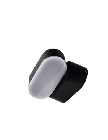 Aplique LED Giratorio Pared 6W Negro - 6