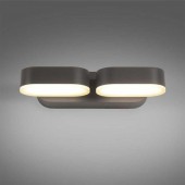 Aplique LED Doble Giratorio Pared 6W Negro - 2