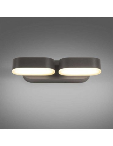 Aplique LED Doble Giratorio Pared 6W Negro - 2