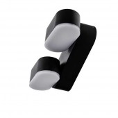 Aplique LED Doble Giratorio Pared 6W Negro - 5