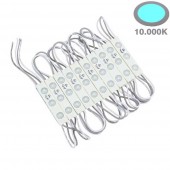 Cadena MODULOS Led 12V Ultra brillo 3-SMD 2835 10u. 10.000K - 1