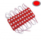 Cadena 10 MODULOS Led 12V Rojo 3-SMD 2835 1,5w - 1