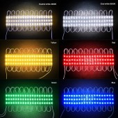 Cadena 10 MODULOS Led 12V Azul 3-SMD 2835 1,5w - 5