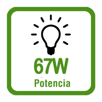 67w