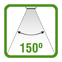 Angulo luz 150º