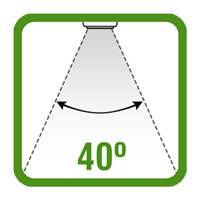 40 beam angle