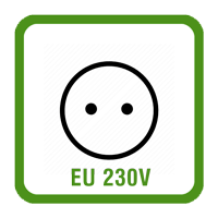 EU plug socket 230v