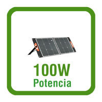 Potencia-placa-solar-plegable