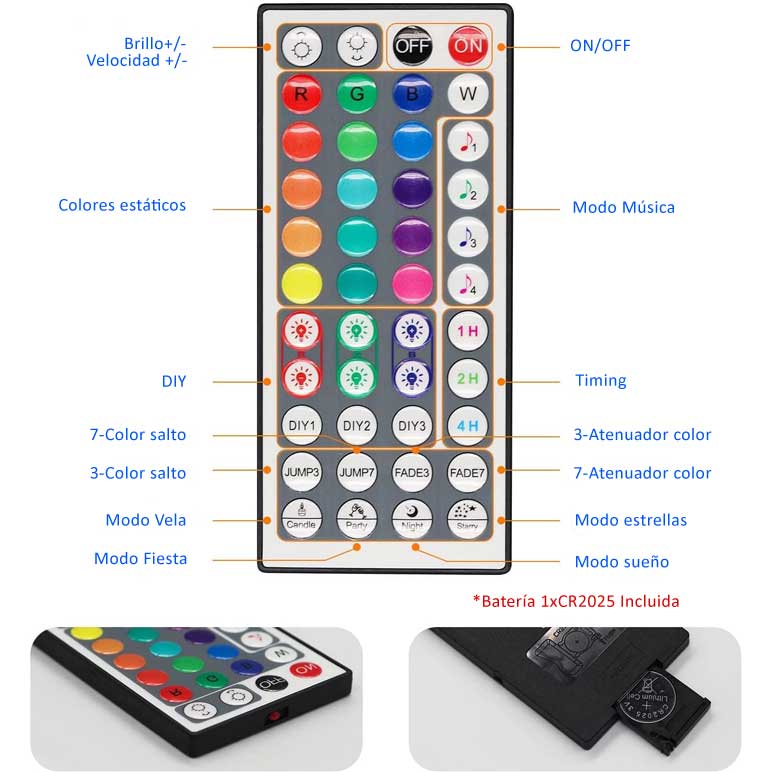 Mando a distancia-controlador-smart-wifi-rgb-música
