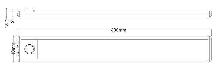 medidas-regleta-slim-30cm-sensor-pir